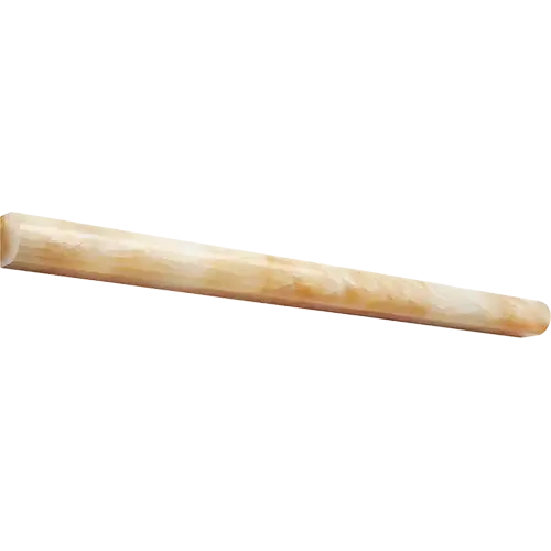 Honey Giallo Crystal Polished Bullnose 3/4" x 12"