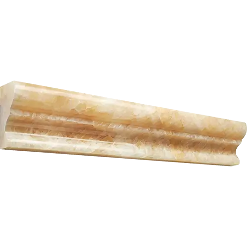 Honey Giallo Crystal Polished Crown Mercer Molding 2" x 12"