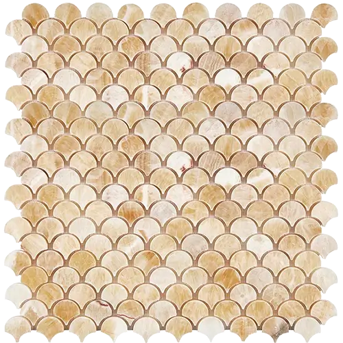 Honey Giallo Crystal Polished Fan