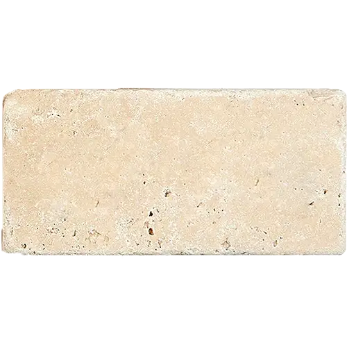 Ivory / Light Cross-Cut Tumbled 3" x 6"
