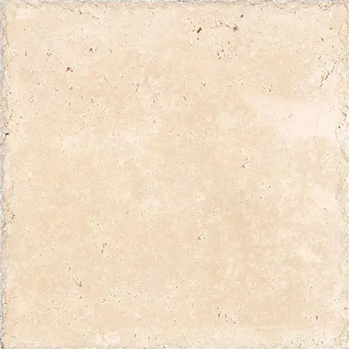 Ivory / Light Cross-Cut Unfilled, Brushed & Chiseled 18" x 18"