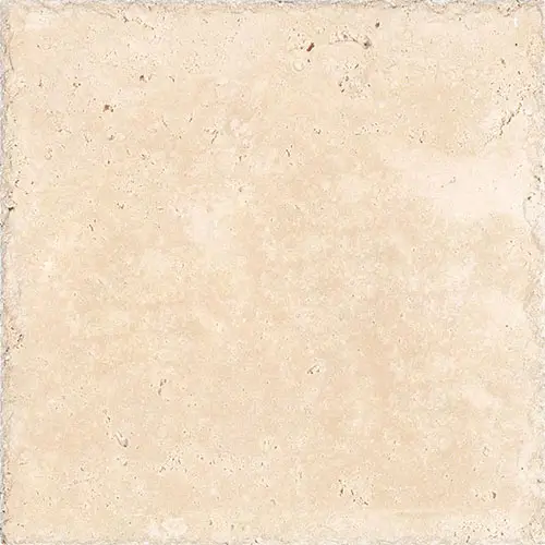 Ivory / Light Cross-Cut Unfilled, Brushed & Chiseled 8" x 8"