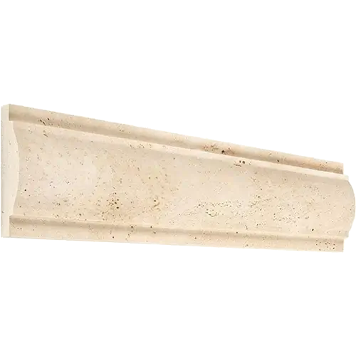 Ivory / Light Honed Arch / Baldwin Molding 3" x 12"