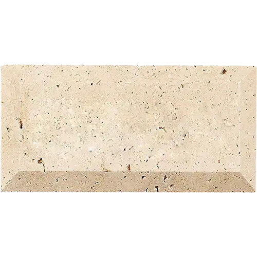 Ivory / Light Honed Deep-Beveled 3" x 6"