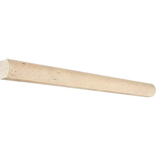 Ivory / Light Honed Dome Cane 1" x 12"
