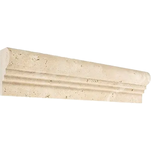 Ivory / Light Honed OG-2 Double-step Chair Rail