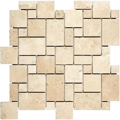 Ivory / Light Tumbled Micro-Pattern Mini-Versailles