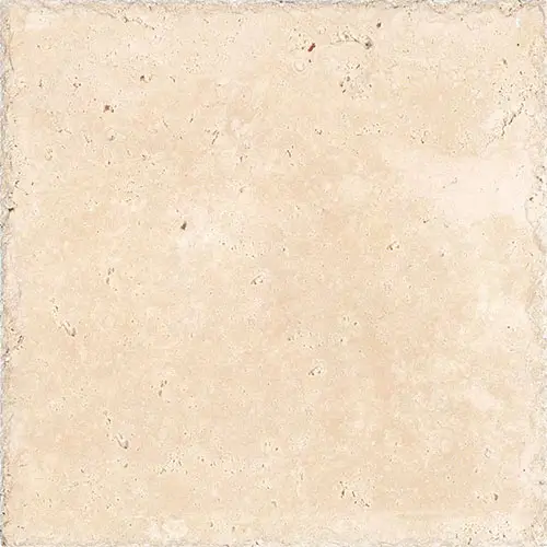 Ivory / Light Vein-Cut Unfilled, Brushed & Chiseled 18" x 18"