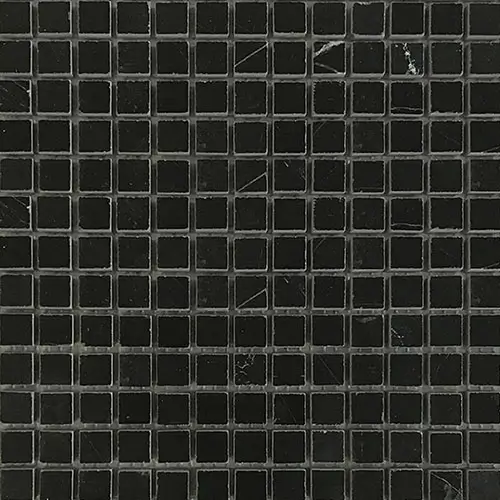 Nero Marquina 5/8" x 5/8" Mosaic