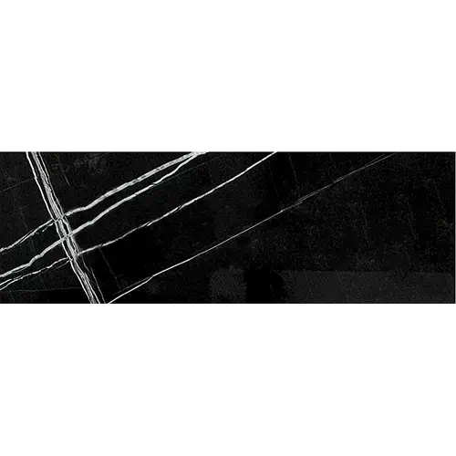 Nero Marquina Micro-Beveled 4" x 12"