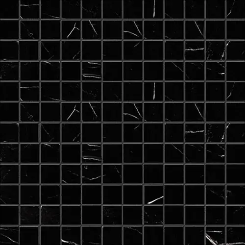 Nero Marquina Polished 1" x 1" Mosaic