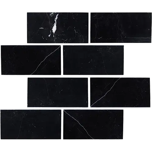 Nero Marquina 3" x 6"