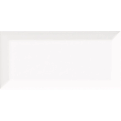 Cc Textures Snow White Beveled 3" X 6" Bright Glazed