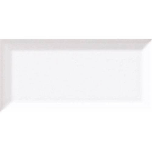 Cc Textures White Ice Beveled 4" X 10" Matte Glazed