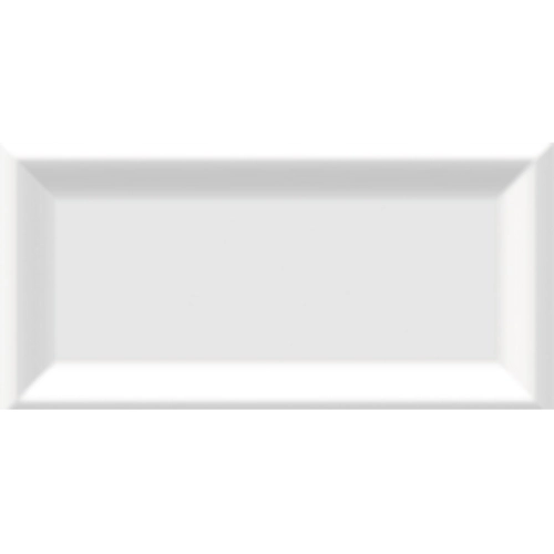 Cc Textures White Ice Reverse Beveled 3" X 6" Matte Glazed