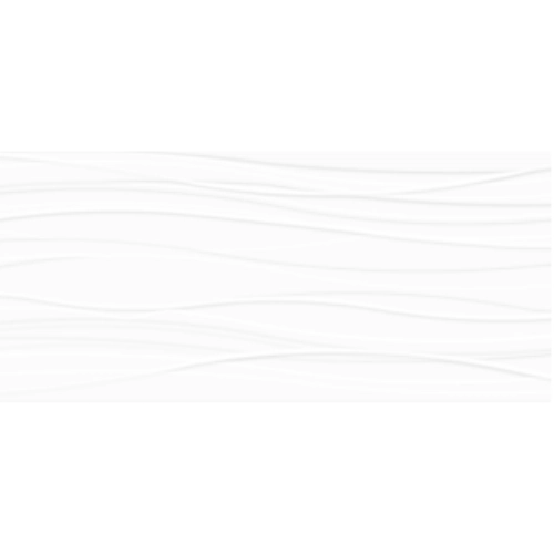 Cc Textures White Ice Waves 10" x 28" Bright Glazed