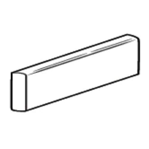 Statuary Bright 6" x 18" Bullnose