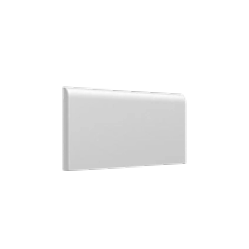 Tegel Off White Bright Glazed 3" x 6" Surface Bullnose