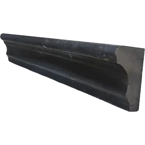 Nero Marquina Honed Crown Mercer Molding 2" x 12"