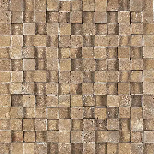 Noce Split-faced Hi-Low 1" x 1" Mosaic
