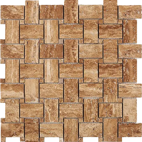 Noce Exotic Polished & Unfilled Basketweave w/ Noce Exotic Dots