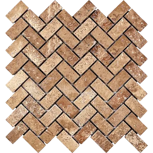 Noce Tumbled 1" x 2" Herringbone