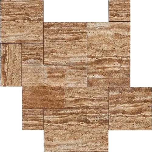 Noce Exotic Vein-cut / Straight-Edged Unfilled, Brushed & Straight-Edged Versailles Pattern