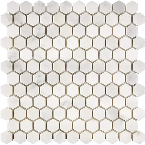 Oriental White 1" Hex