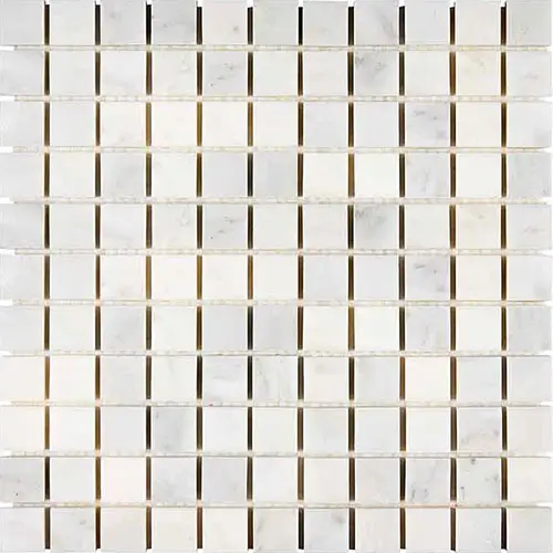 Oriental White 1" x 1" Mosaic