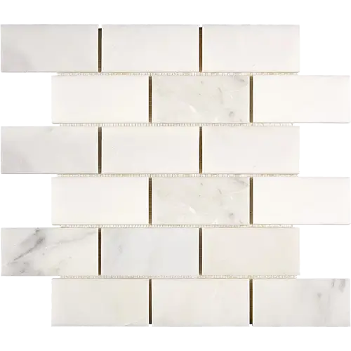 Oriental White 2" x 4" Straight-Edged Brick