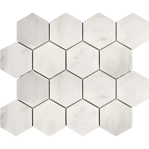 Oriental White 3" Hex