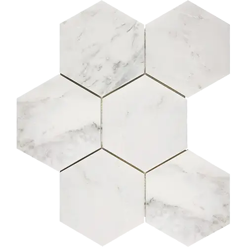 Oriental White 5" Hex
