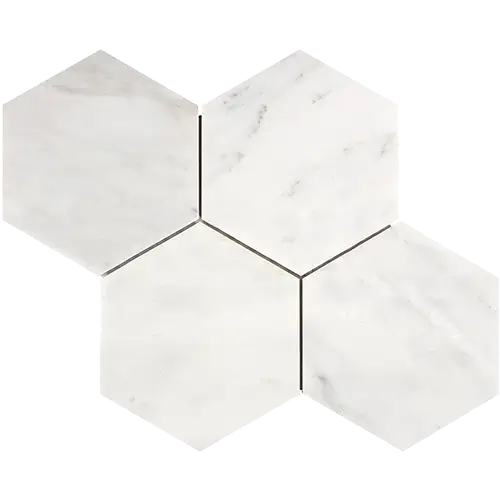 Oriental White 6" Hex