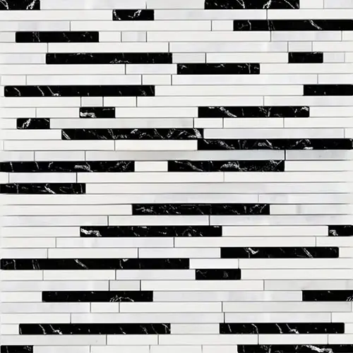 Oriental White Bamboo Sticks Thassos + Oriental White + Black