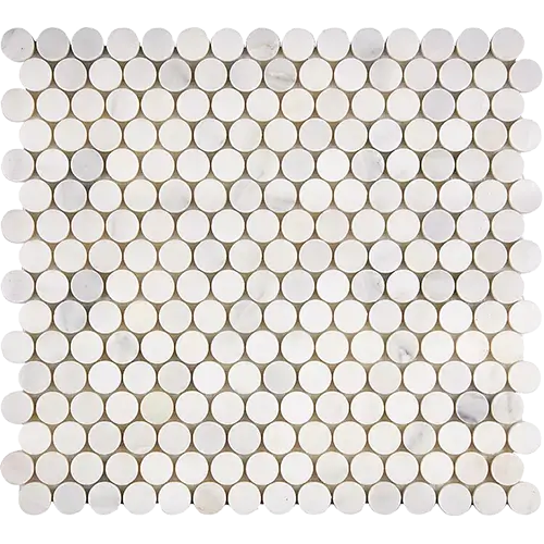 Oriental White Penny-Round