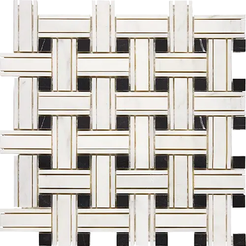 Oriental White Triple-Weave w/ Black