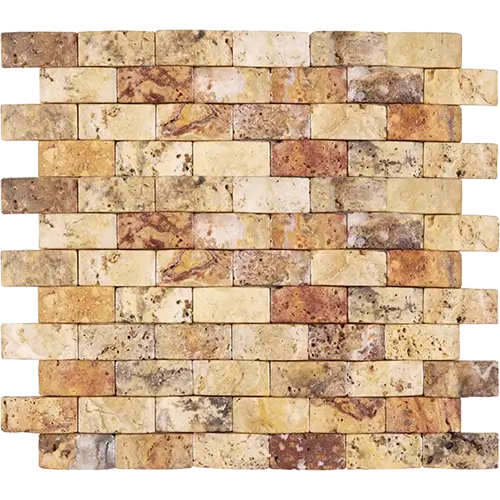 Scabos CNC-Arched Tumbled 1" x 2" Brick