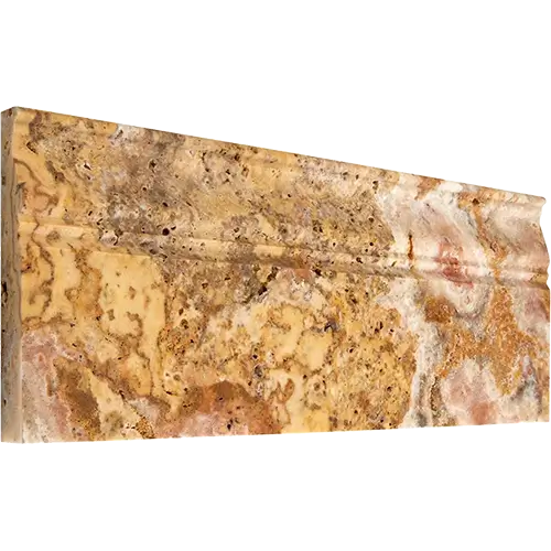 Scabos Honed Baseboard 5" x 12"