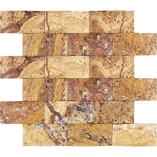 Scabos Honed CNC-Arched 2" x 4" Brick