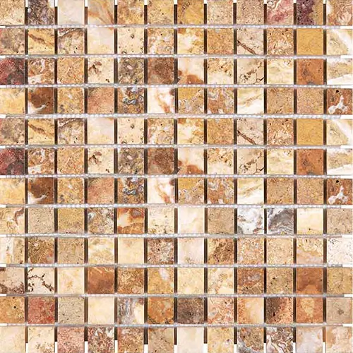 Scabos Polished 1" x 1" Mosaic