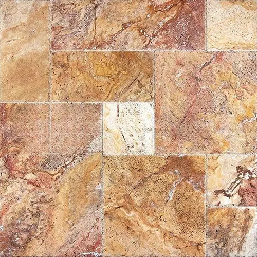 Scabos Unfilled, Brushed & Chiseled Cross-cut Versailles