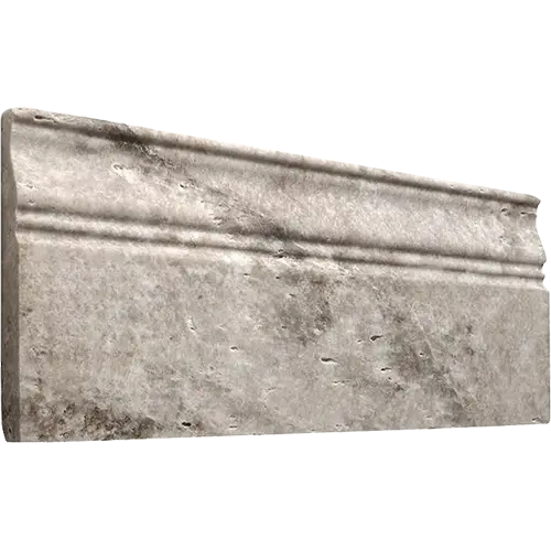 Silver Honed Baseboard 5" x 12"