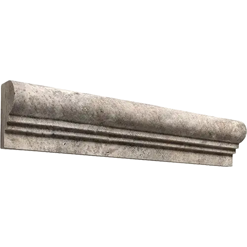 Silver Honed OG-2 Double-step Chair Rail 2 1/2" x 12"