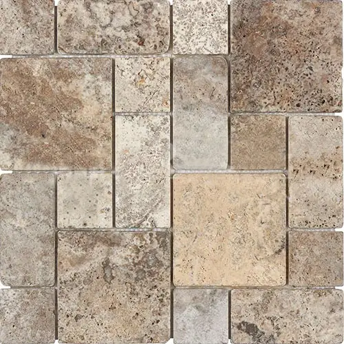 Silver Tumbled 3pcs Mini-Pattern