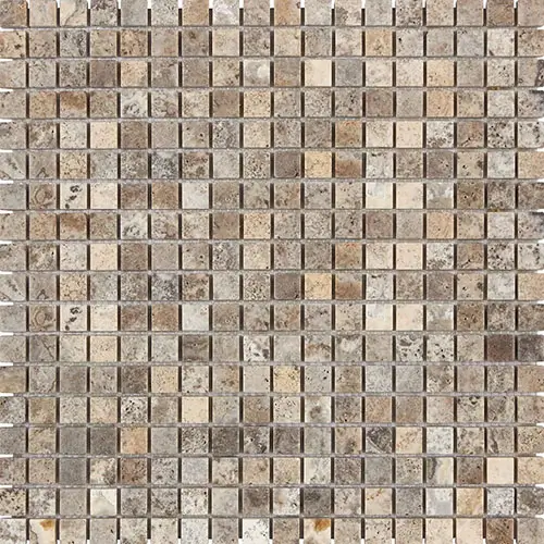 Silver Tumbled 5/8" x 5/8" Mosaic