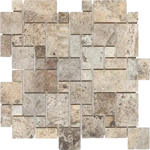 Silver Tumbled Micro-Pattern