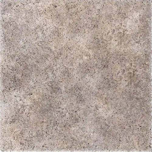 Silver Unfilled, Brushed & Chiseled Cross-cut 16" x 16"