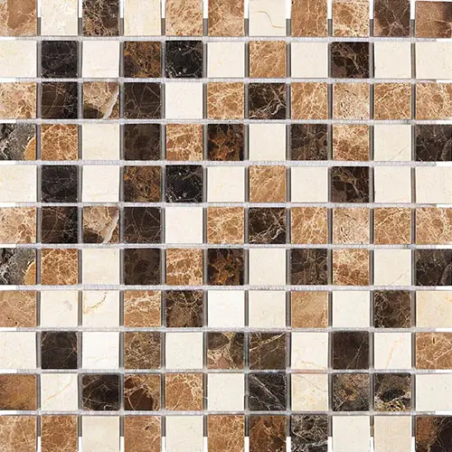Spanish Mix Polished 1" x 1" Mosaic