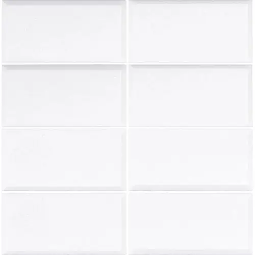 Thassos White Honed Deep-Beveled 3" x 6"