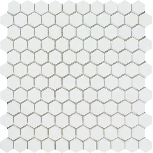 Thassos White 1" Hex